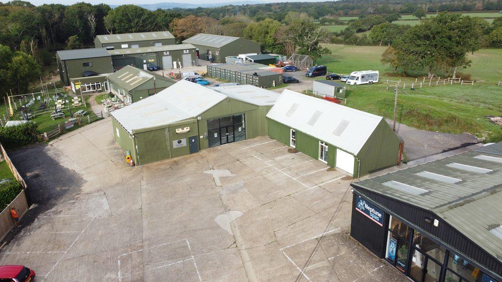 Aerial view of Holmes Hill Estate showing Unit 2/2A and parking